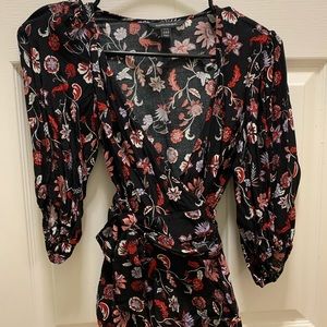 Banana Republic Paisley Wrap Top